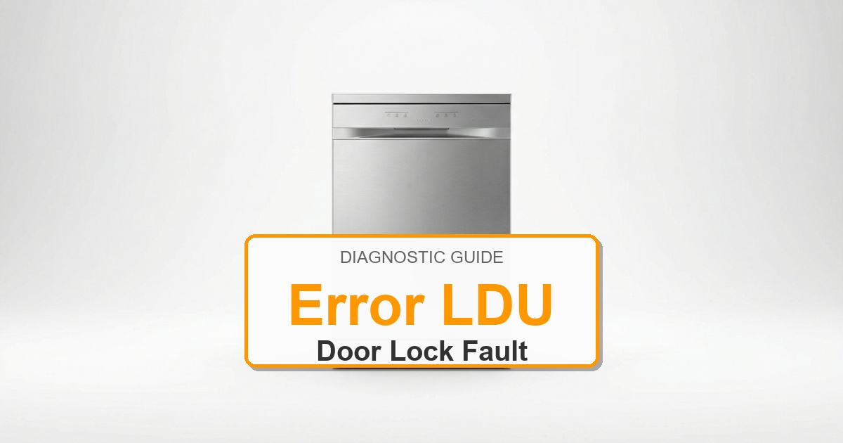How to Fix Amana Dishwasher Error LDU