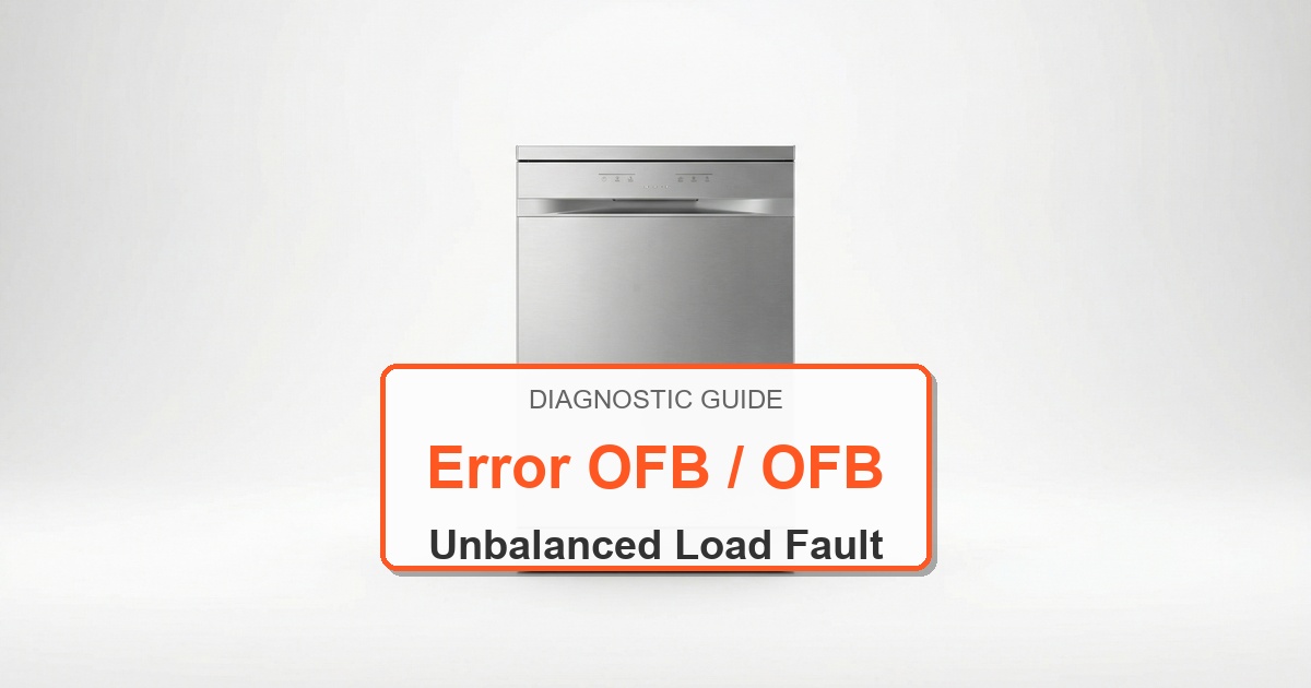 Amana Dishwasher Error OFB / OFB overlay image