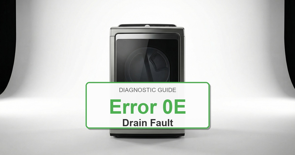 Amana Dryer Error 0E overlay image