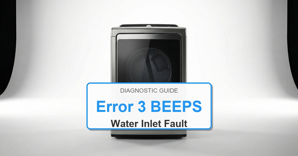 Amana Dryer Error 3 BEEPS overlay image