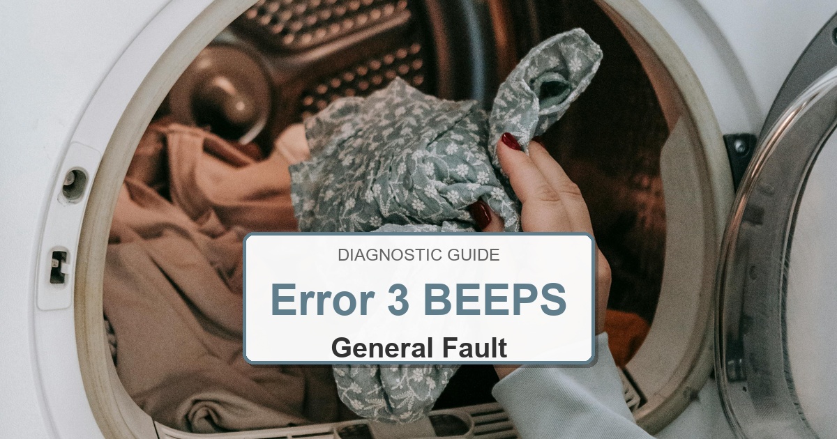 Amana Dryer Error 3 BEEPS overlay image