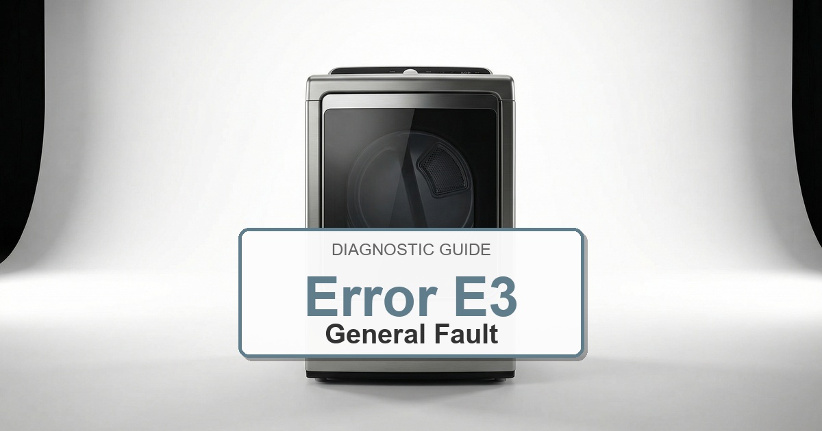 Amana Dryer Error E3 overlay image