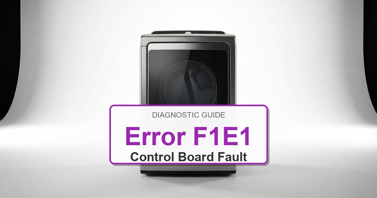 How to Fix Amana Dryer Error F1E1