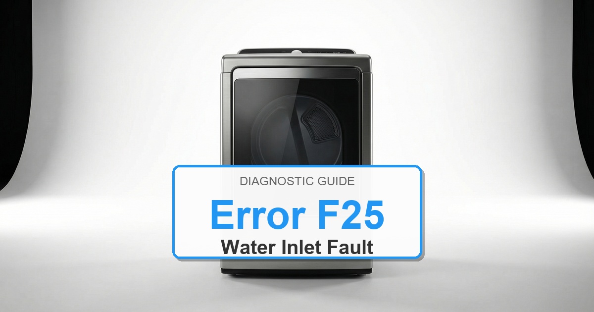 Amana Dryer Error F25 overlay image
