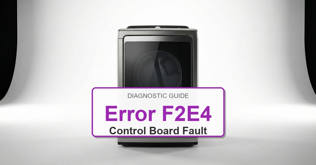 Amana Dryer Error F2E4 overlay image