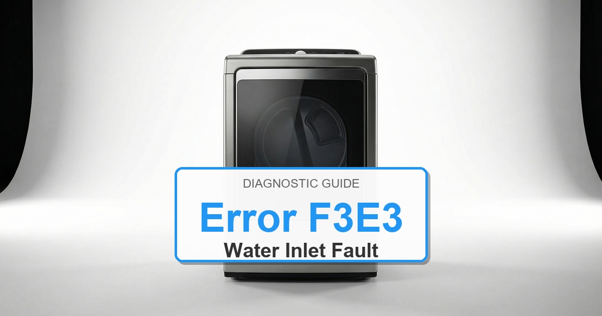 Amana Dryer Error F3E3 overlay image