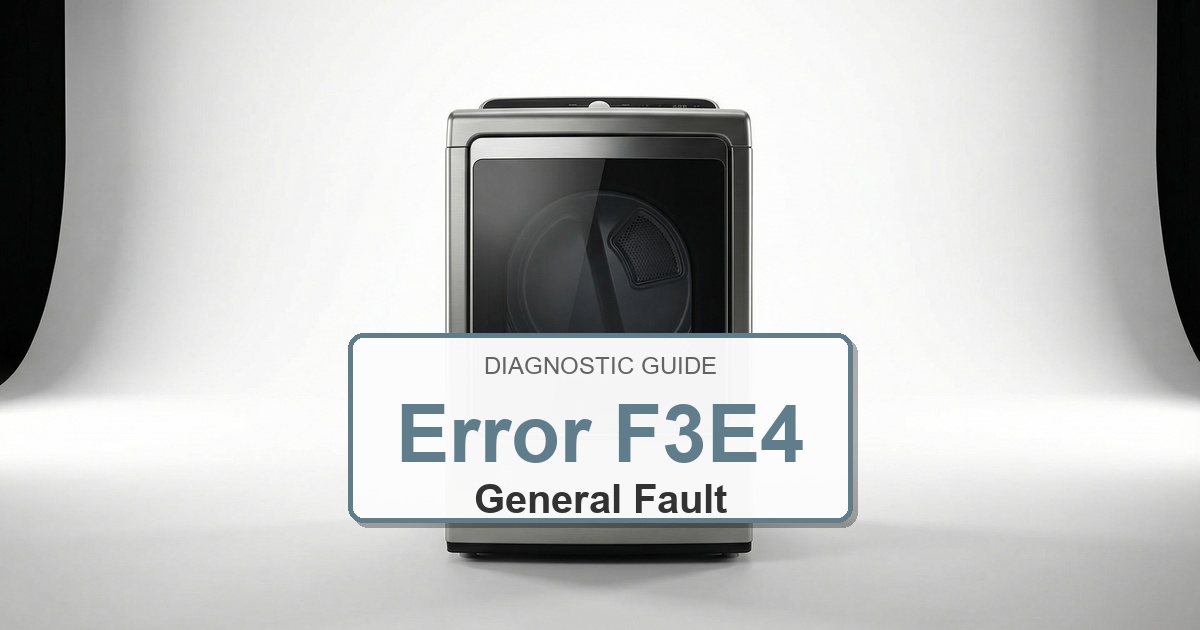 Amana Dryer Error F3E4 overlay image