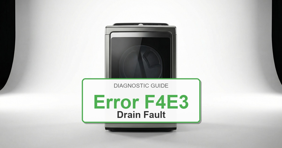 Amana Dryer Error F4E3 overlay image