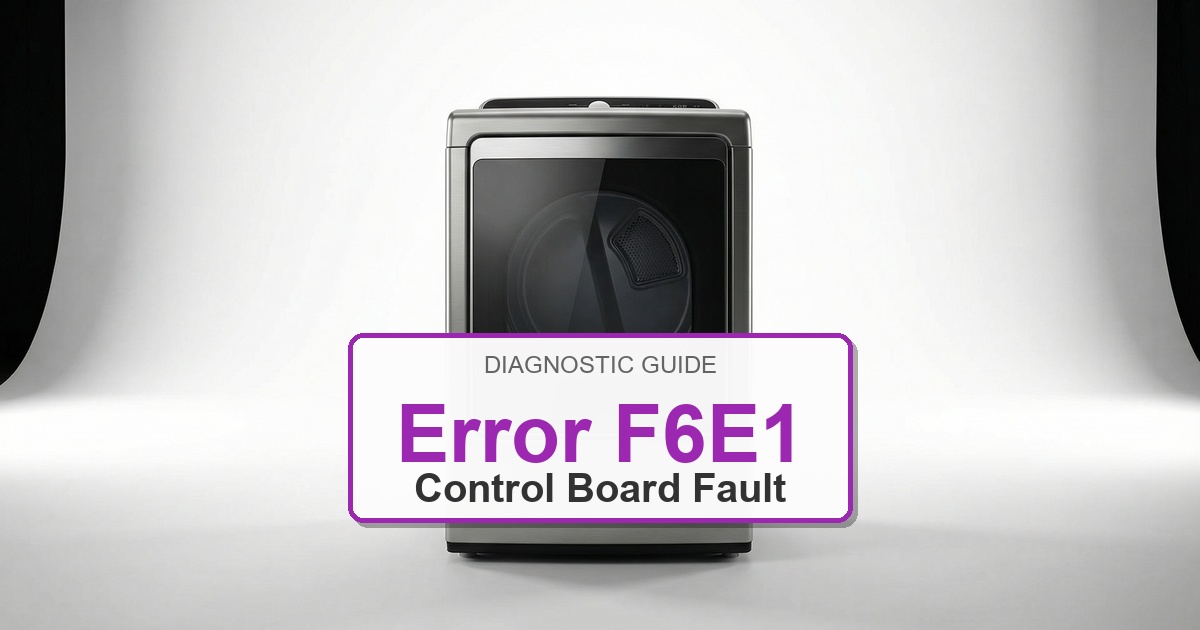 Amana Dryer Error F6E1 overlay image