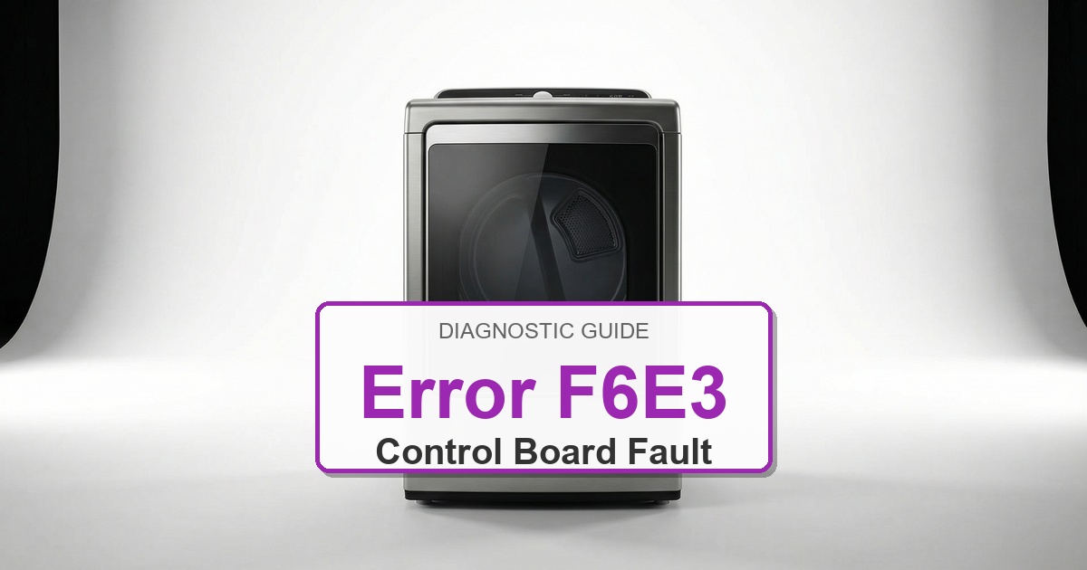 Amana Dryer Error F6E3 overlay image