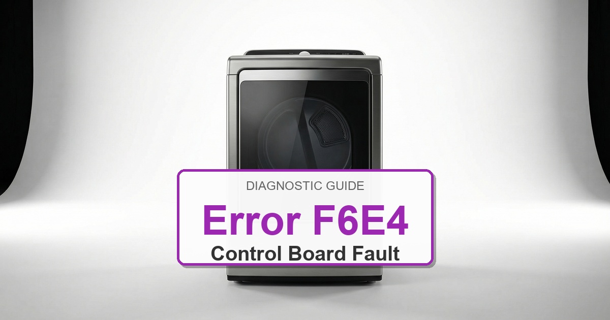 Amana Dryer Error F6E4 overlay image