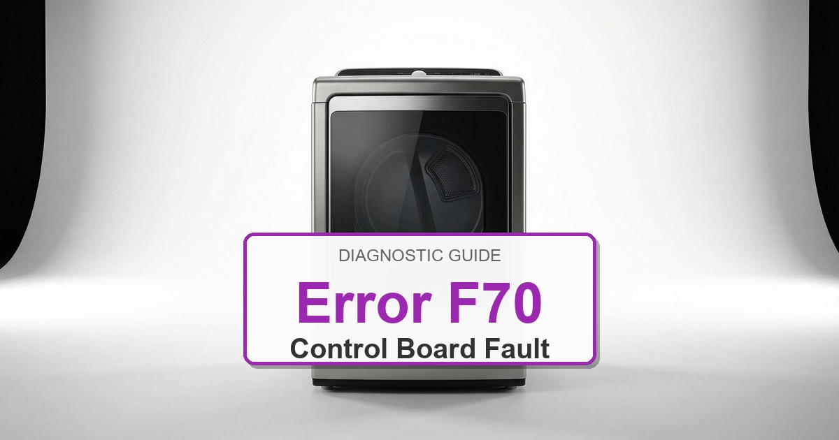 Amana Dryer Error F70 overlay image