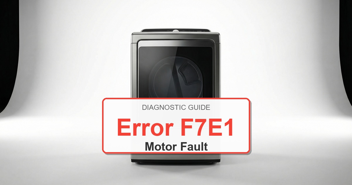 Amana Dryer Error F7E1 overlay image