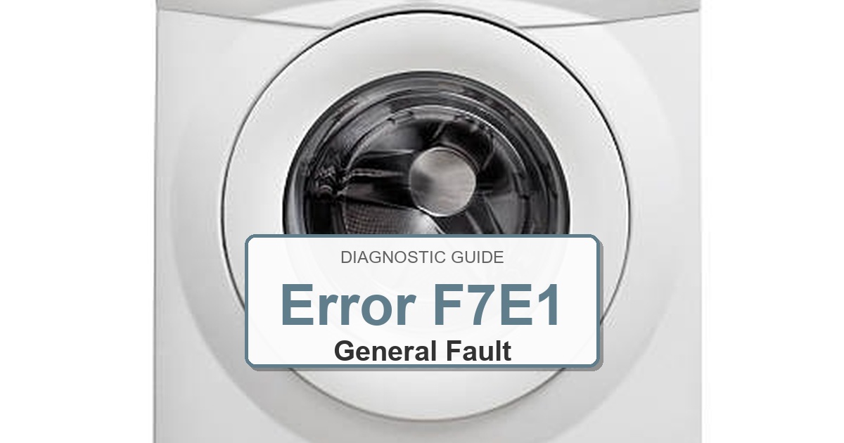 How to Fix Amana Dryer Error F7E1