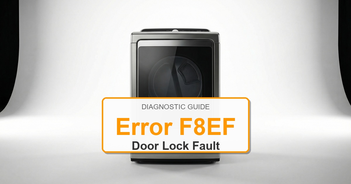 Amana Dryer Error F8EF overlay image