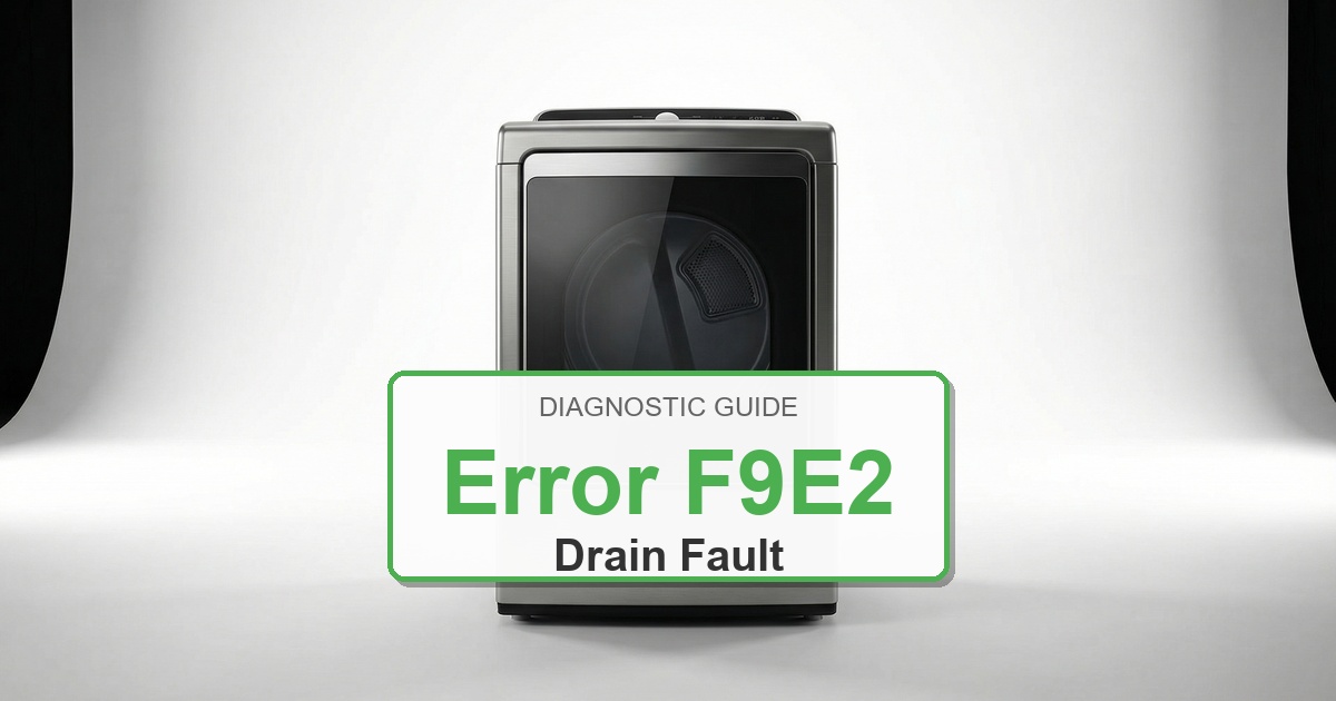 Amana Dryer Error F9E2 overlay image