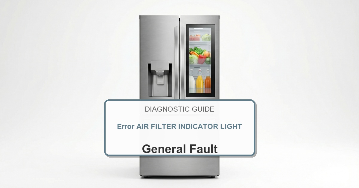How to Fix Amana Refrigerator Error AIR FILTER INDICATOR LIGHT