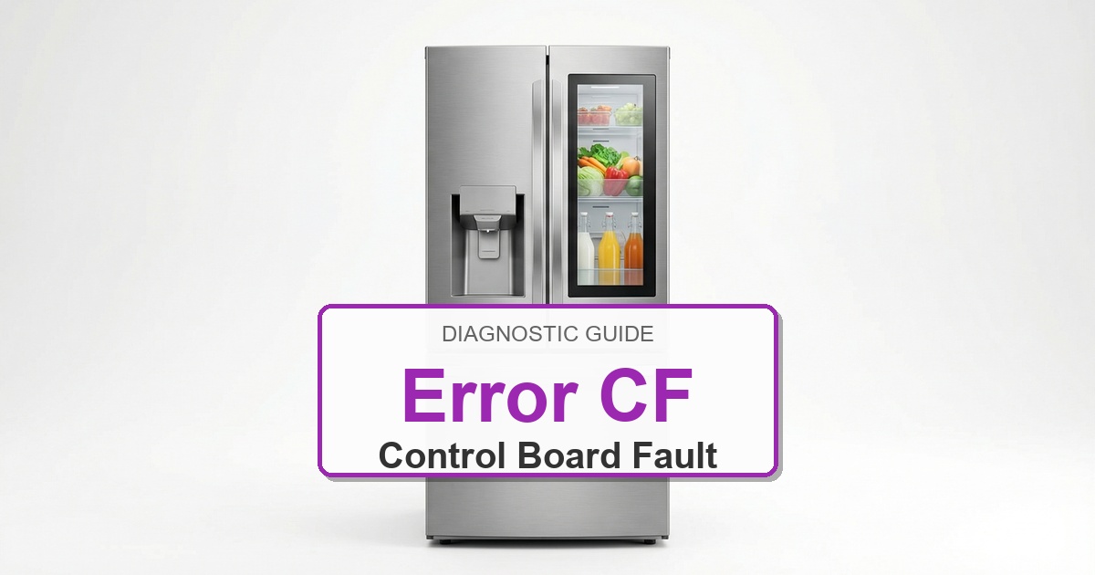 How to Fix Amana Refrigerator Error CF