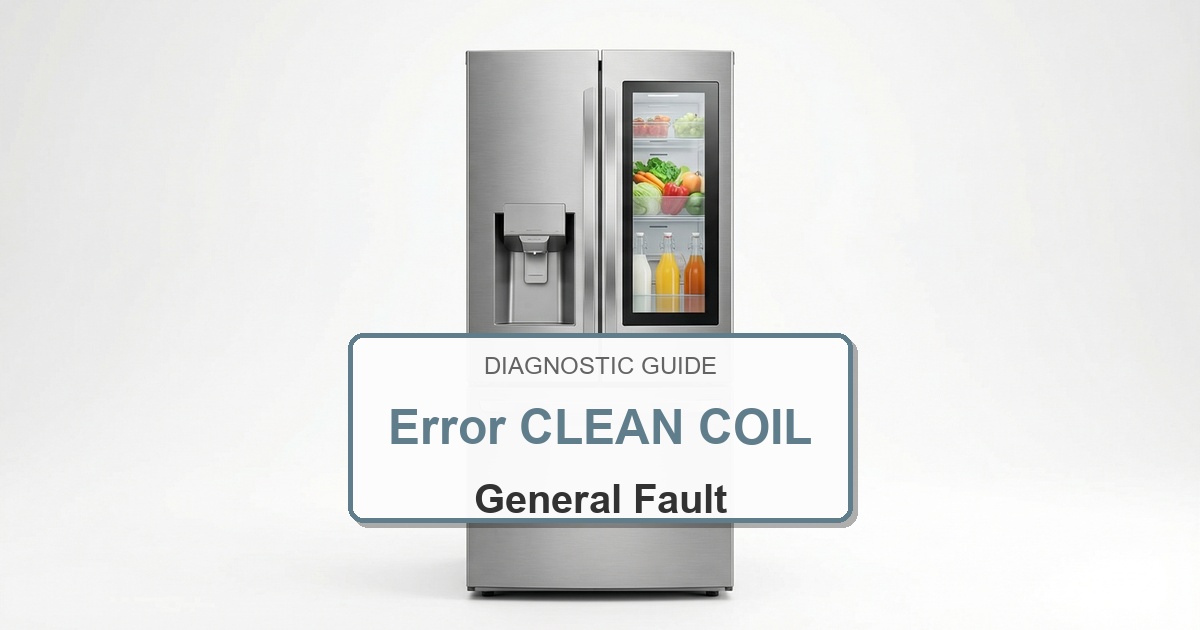 How to Fix Amana Refrigerator Error CLEAN COIL