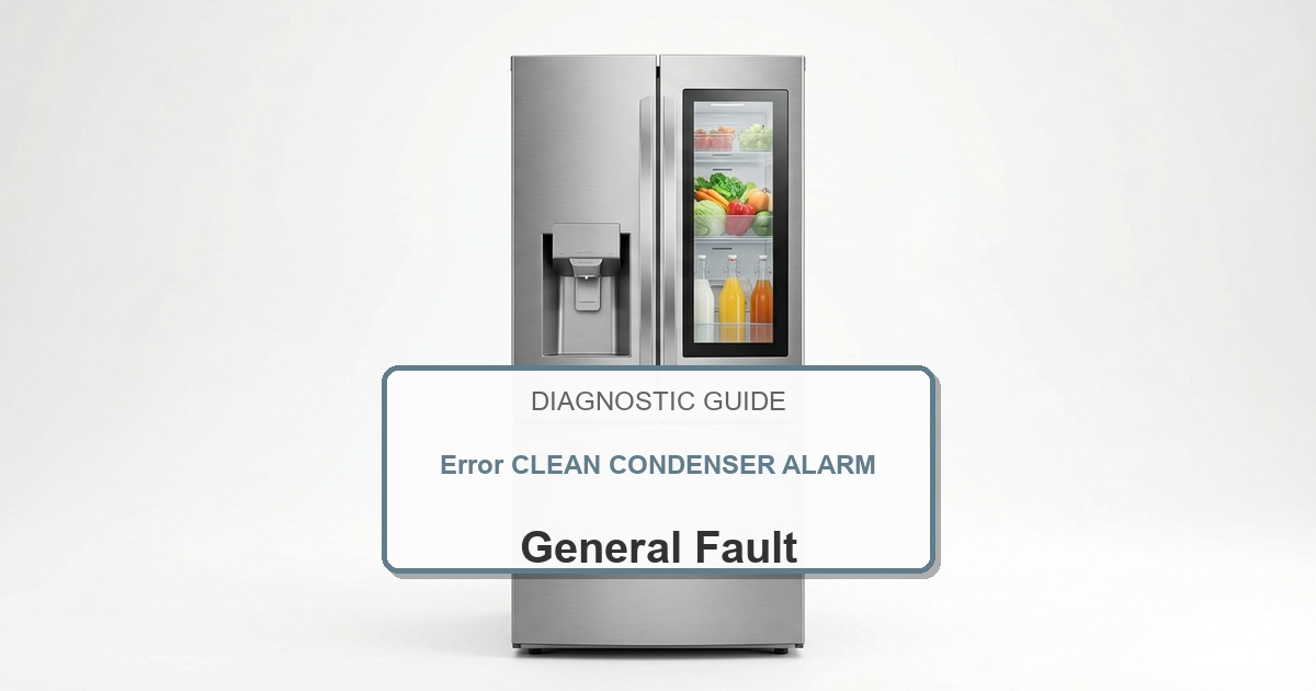 How to Fix Amana Refrigerator Error CLEAN CONDENSER ALARM