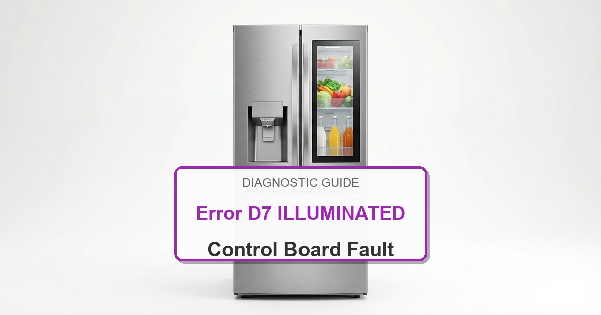 How to Fix Amana Refrigerator Error D7 ILLUMINATED