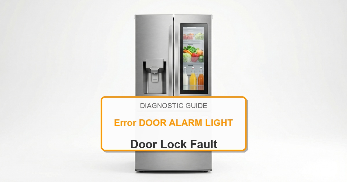 How to Fix Amana Refrigerator Error DOOR ALARM LIGHT