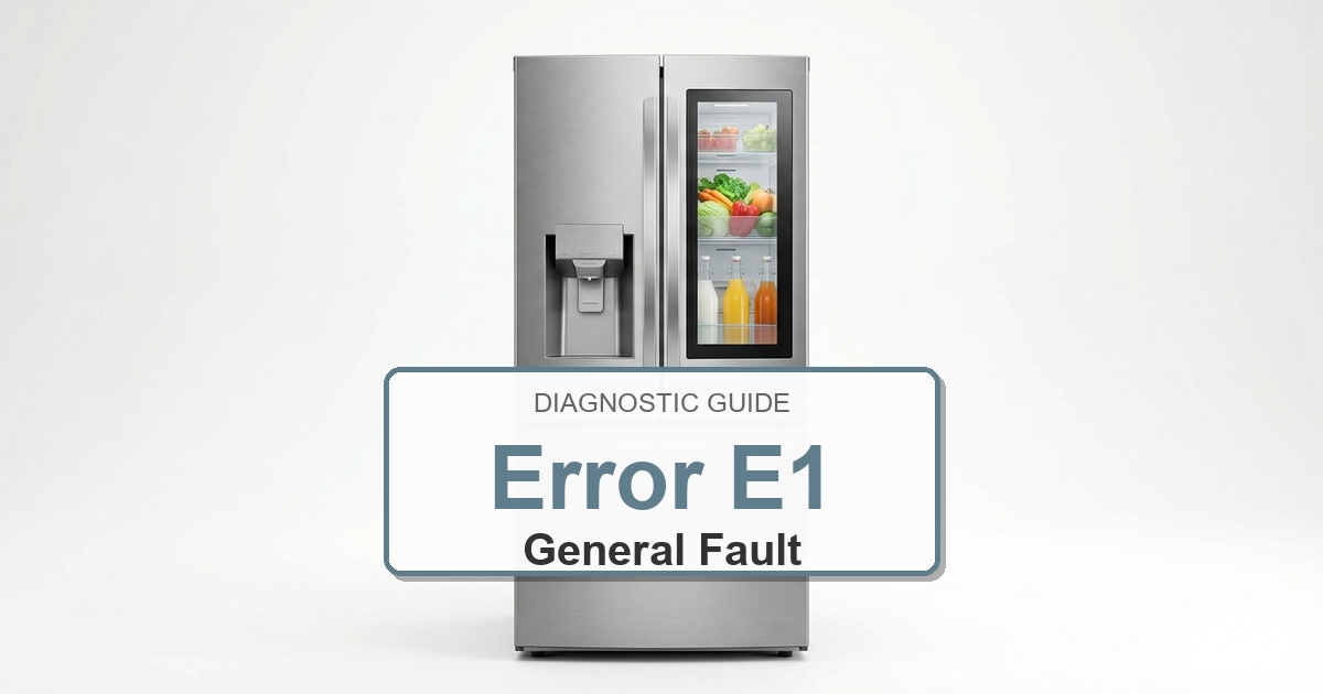 How to Fix Amana Refrigerator Error E1