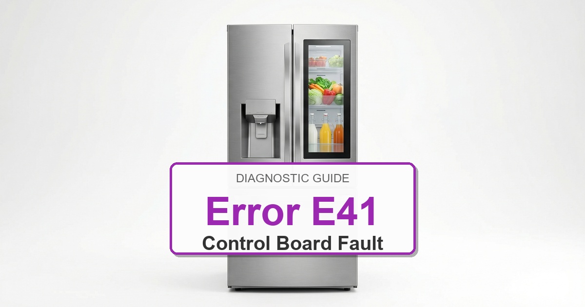 How to Fix Amana Refrigerator Error E41