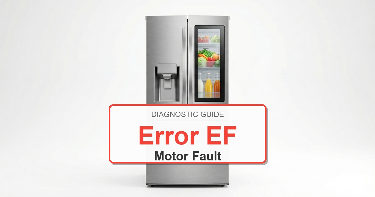 How to Fix Amana Refrigerator Error EF