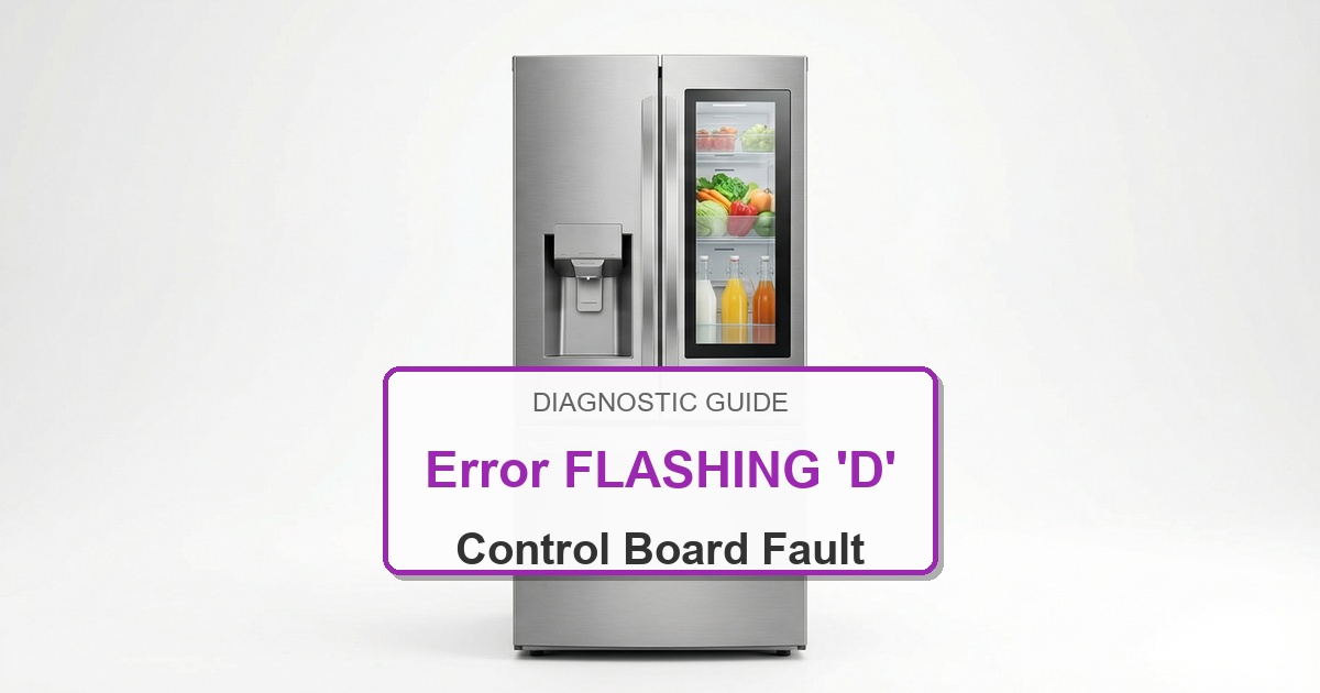 How to Fix Amana Refrigerator Error FLASHING ‘D’