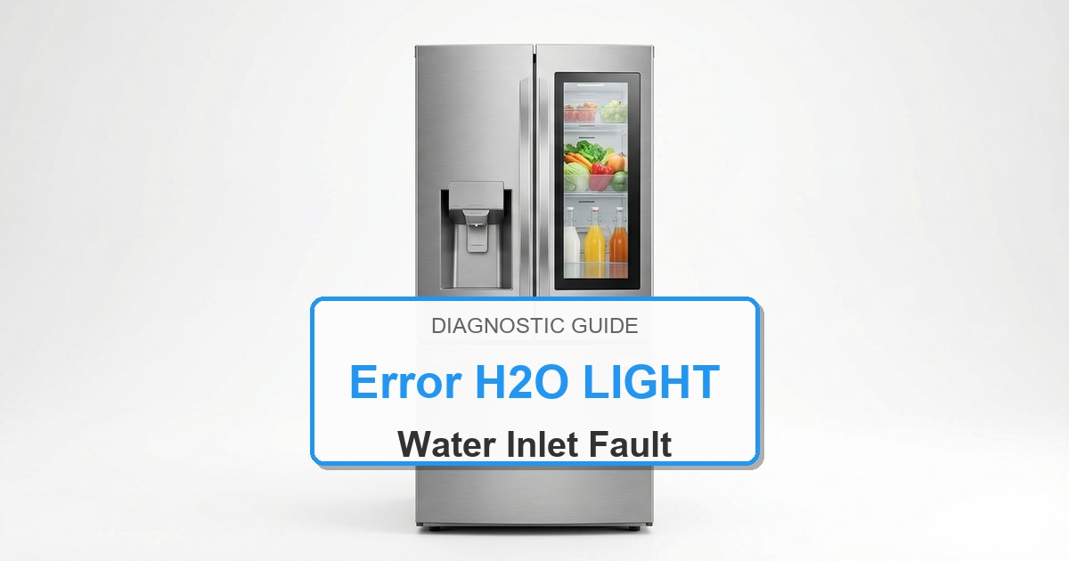 How to Fix Amana Refrigerator Error H2O LIGHT