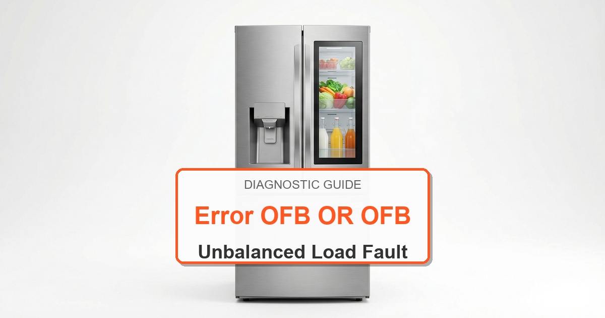 How to Fix Amana Refrigerator Error OFB OR OFB