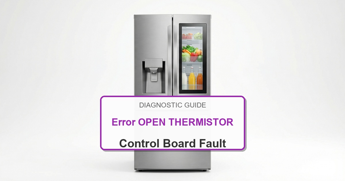 Amana Refrigerator Error OPEN THERMISTOR overlay image
