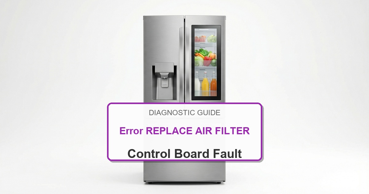 How to Fix Amana Refrigerator Error REPLACE AIR FILTER