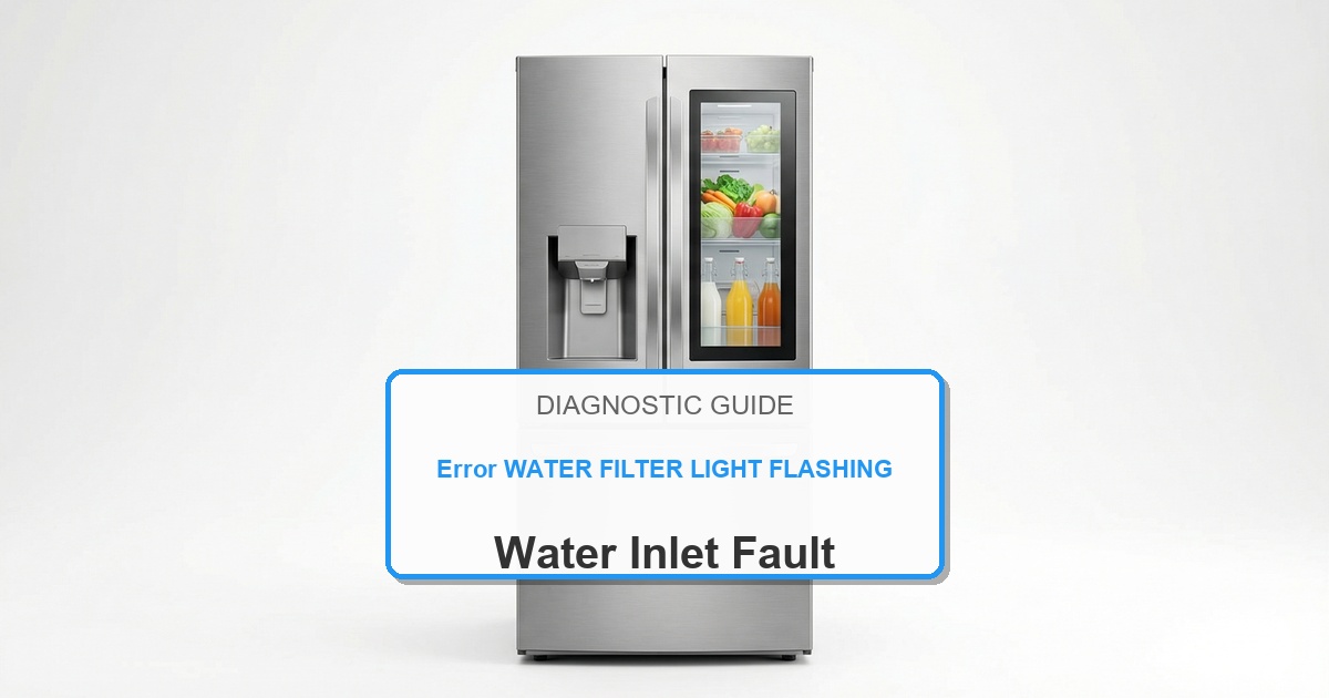How to Fix Amana Refrigerator Error WATER FILTER LIGHT FLASHING