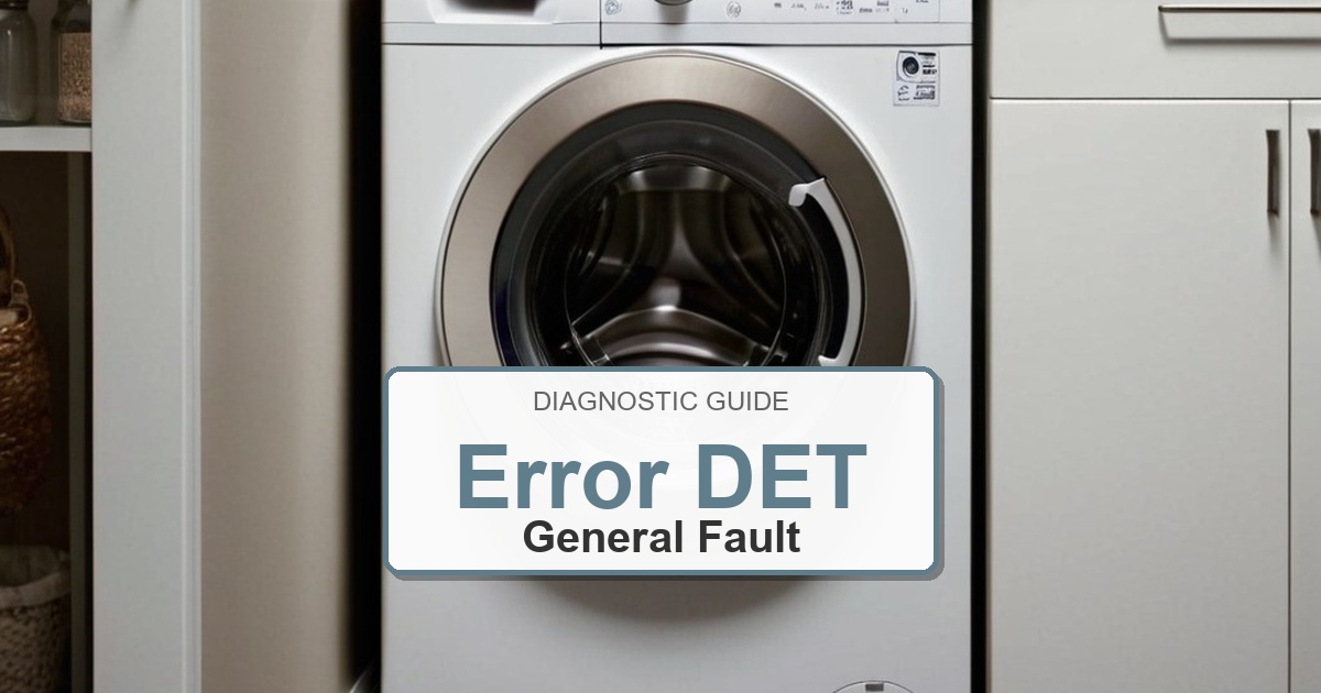 How to Fix Amana Washer Error DET