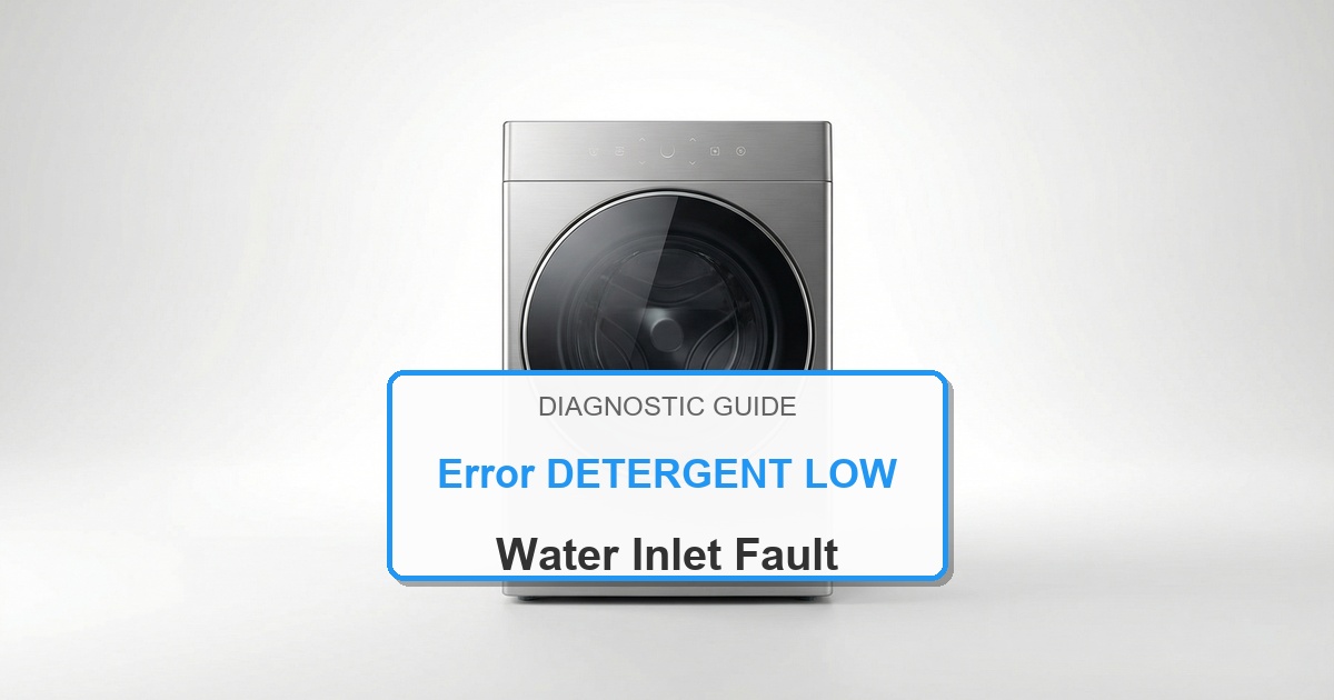 How to Fix Amana Washer Error DETERGENT LOW
