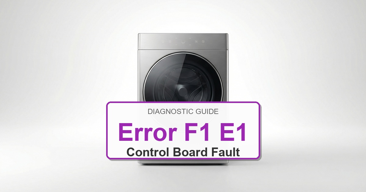 How to Fix Amana Washer Error F1 E1