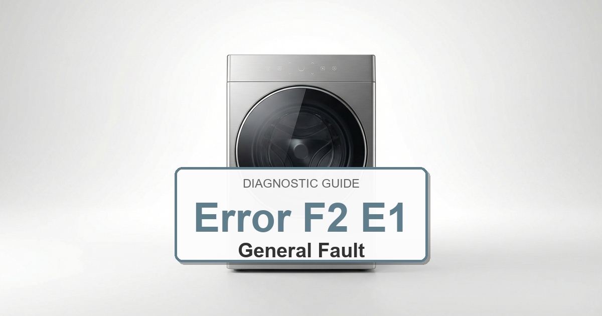 How to Fix Amana Washer Error F2 E1