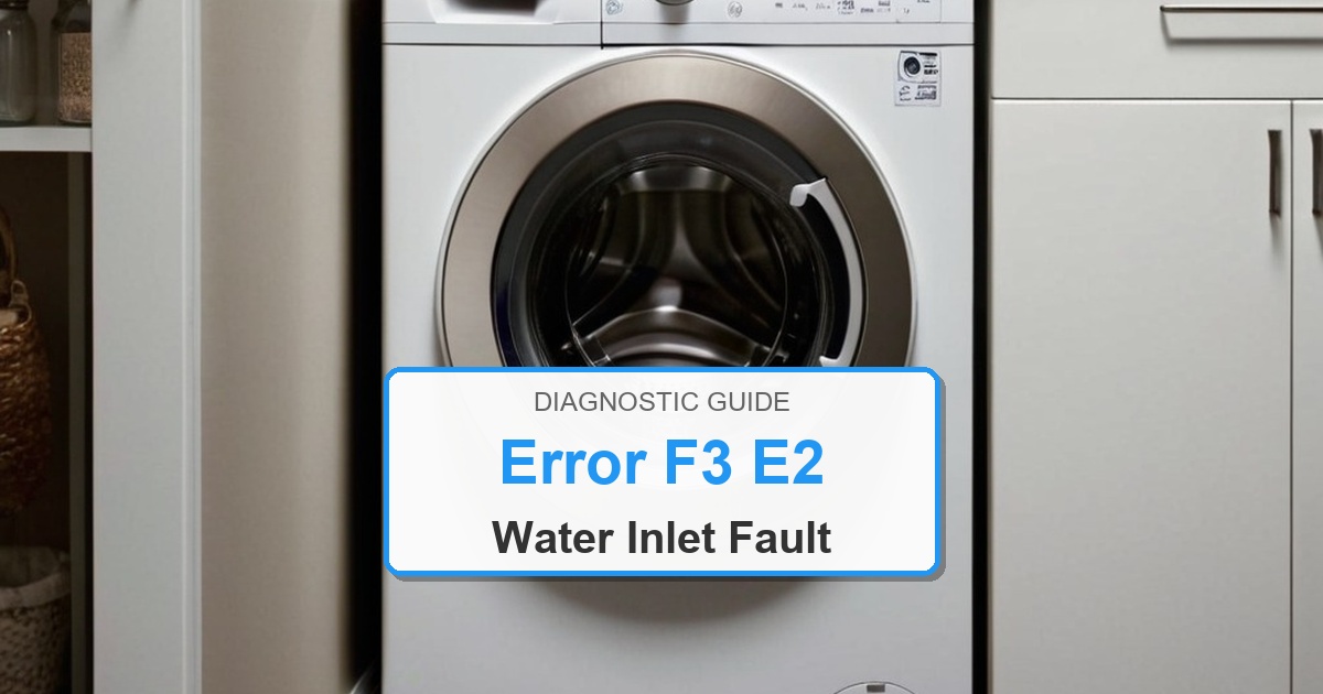 How to Fix Amana Washer Error F3 E2
