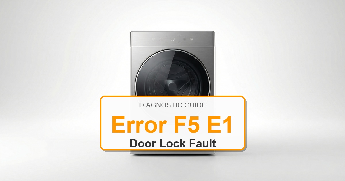 Amana Washer Error F5 E1 overlay image