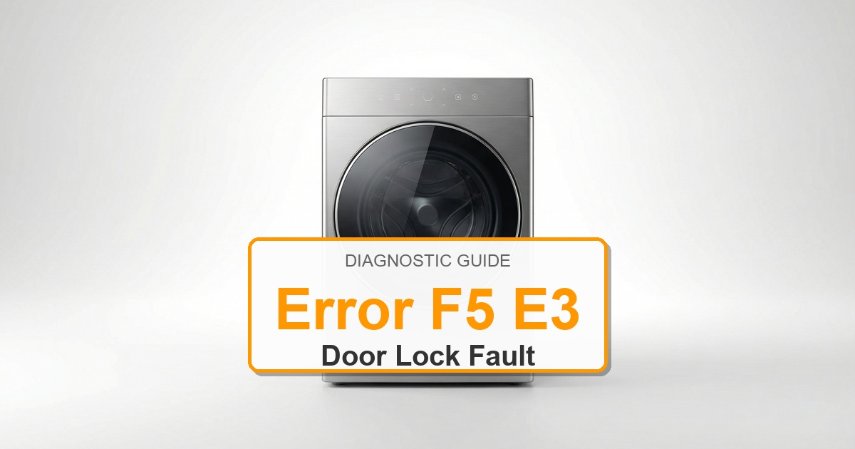 Amana Washer Error F5 E3 overlay image