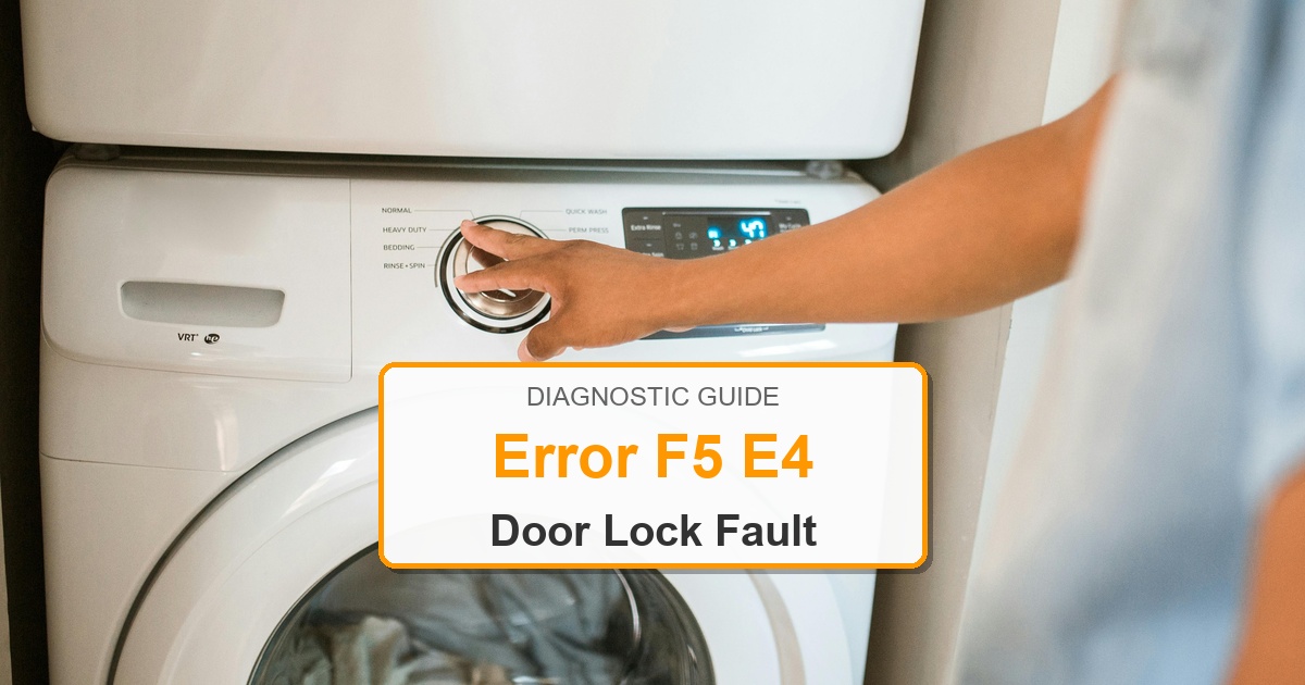 How to Fix Amana Washer Error F5 E4