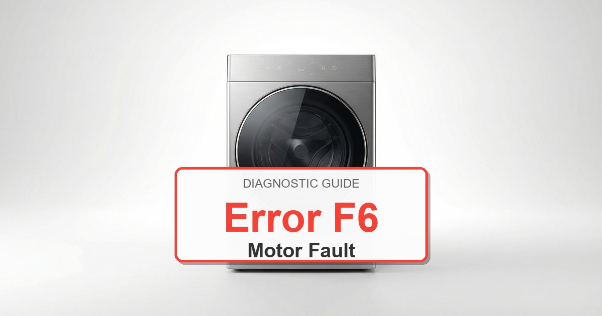 Amana Washer Error F6 overlay image