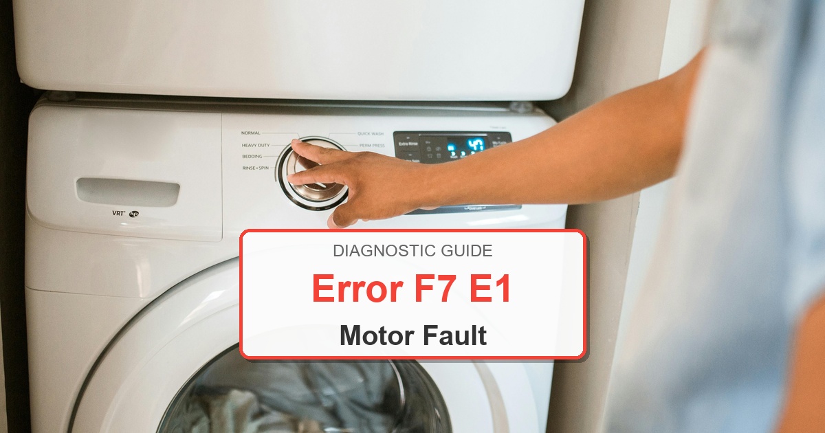 How to Fix Amana Washer Error F7 E1