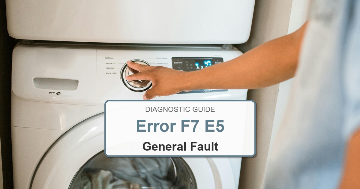 How to Fix Amana Washer Error F7 E5