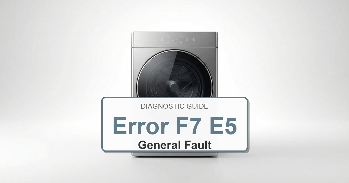 Amana Washer Error F7 E5 overlay image