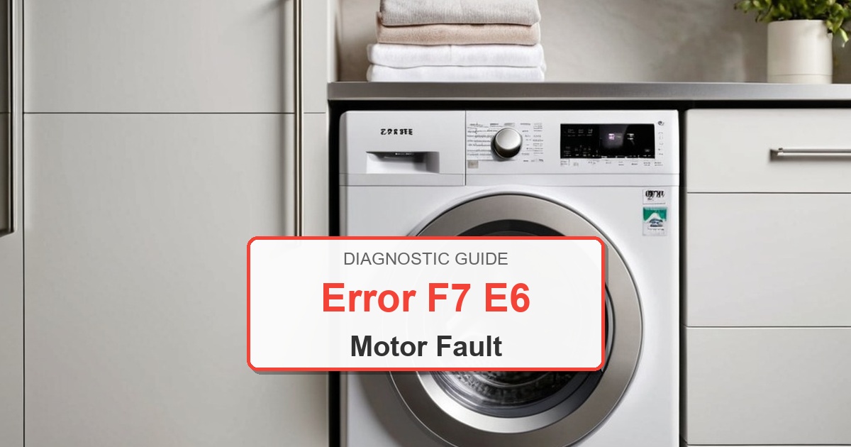 How to Fix Amana Washer Error F7 E6