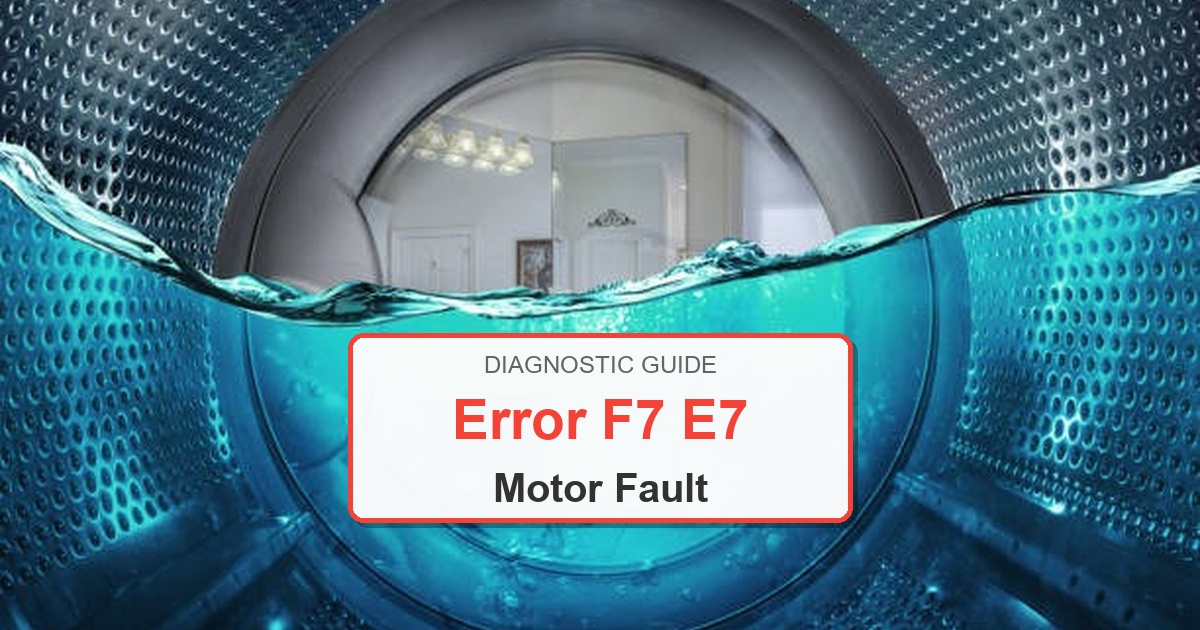 How to Fix Amana Washer Error F7 E7