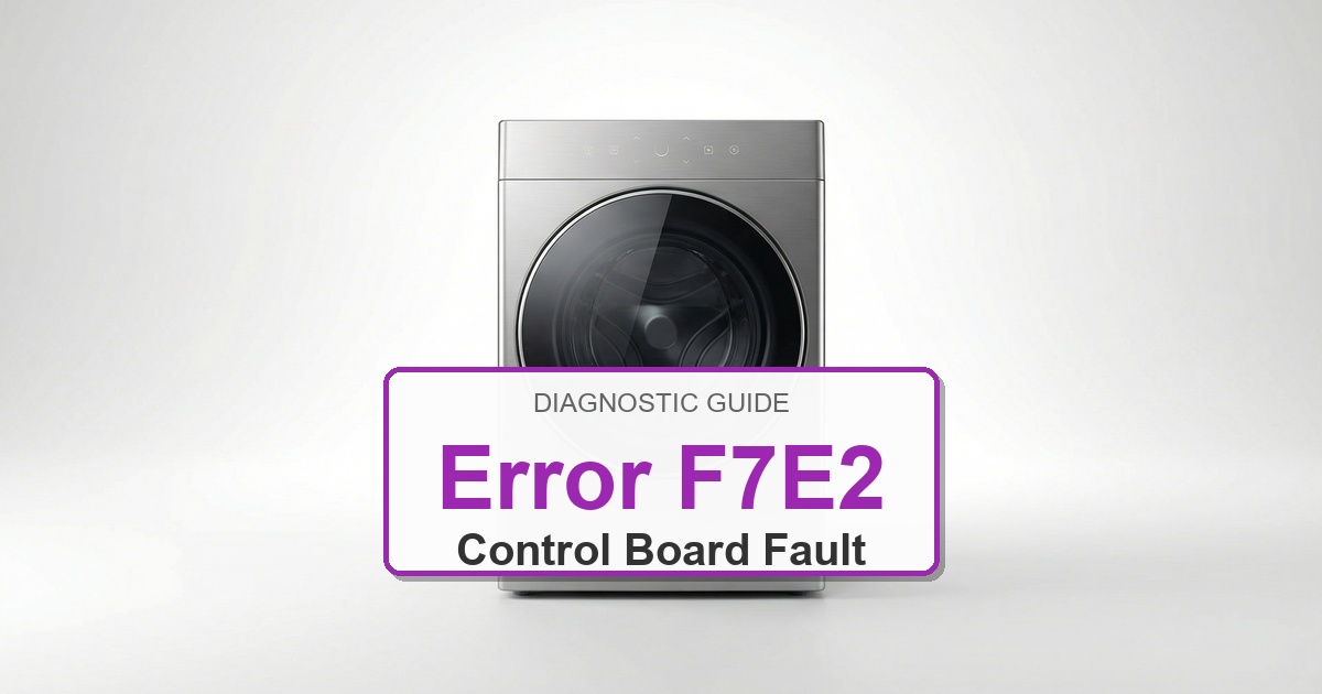 How to Fix Amana Washer Error F7E2